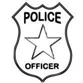 165x165 Police Badge Colouring Pages Collegeprofession Logos