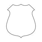 150x150 Police Badge Royalty Free Vector Clip Art Image