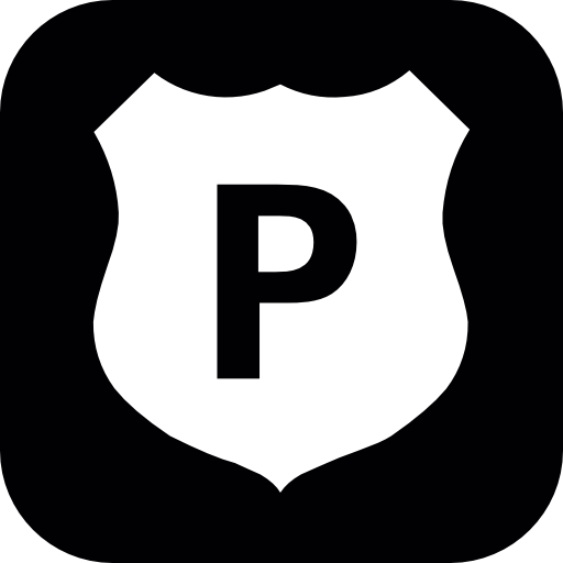 512x512 Police Shield Inside A Rounded Square