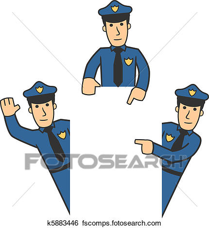 430x470 Clip Art Of Police Character Set 06 K5883446