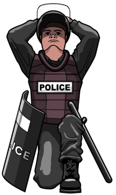 238x400 Image Police Spiritual Armor Prayer Clip Art