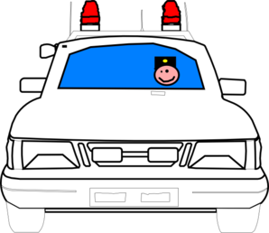 298x258 Police Car Clip Art