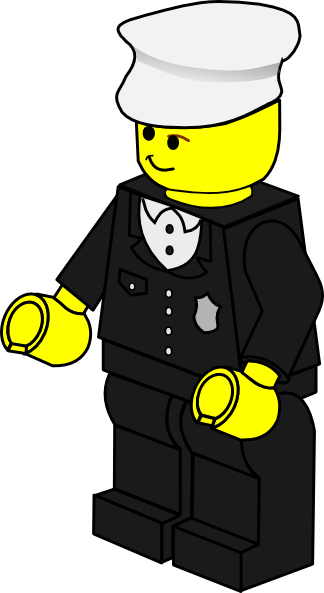 324x593 Lego Town Policeman Clip Art Free Vector 4vector