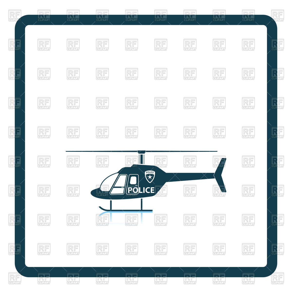 1200x1200 Police Helicopter Icon Royalty Free Vector Clip Art Image