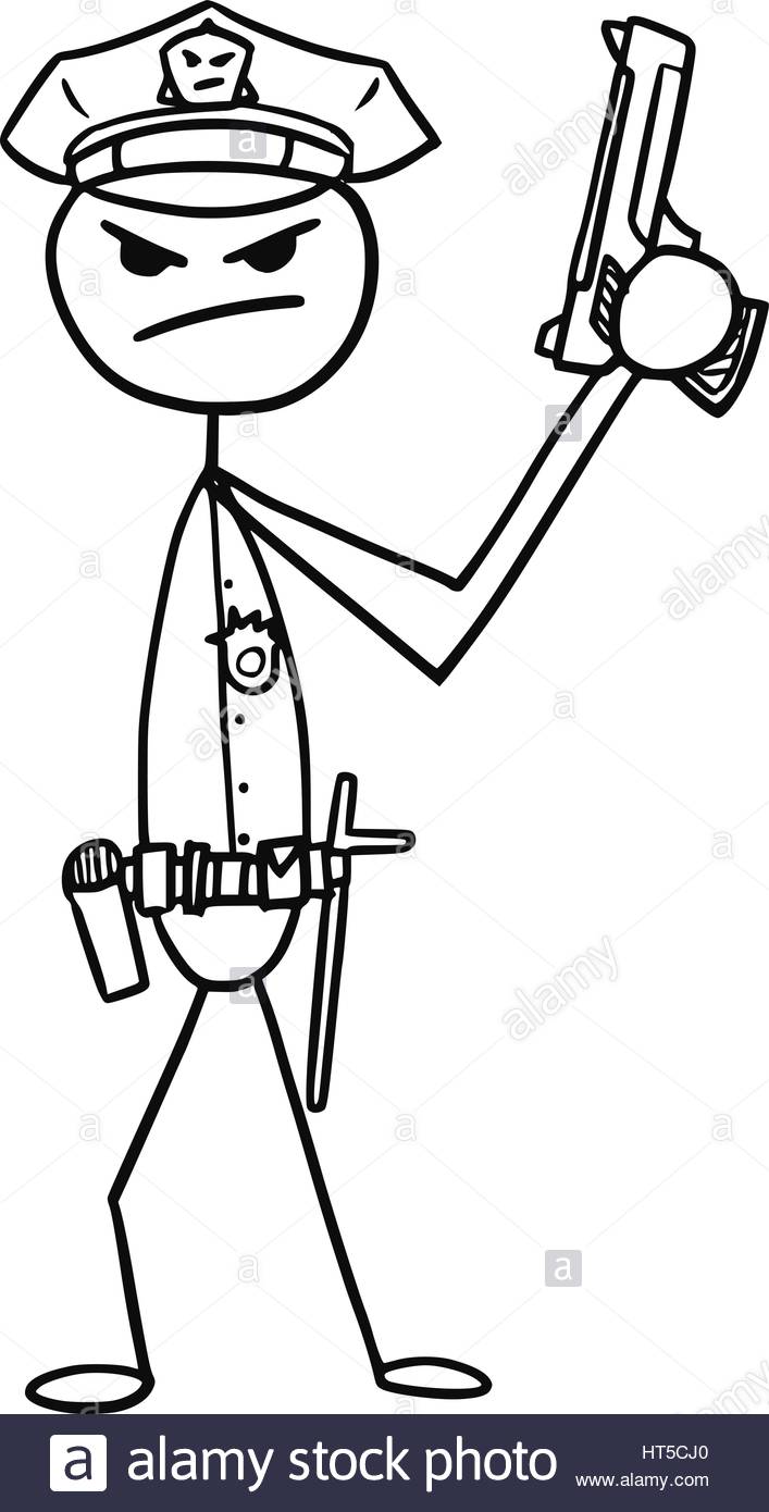 707x1390 Police Clipart Stickman