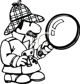 333x350 Royalty Free Detective Clip Art, Occupations Clipart