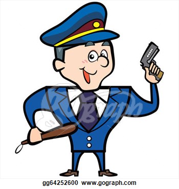 350x370 Police Clipart Gun
