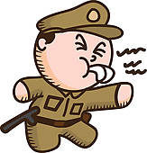 163x170 Clip Art Of Policeman Cartoon K15583669