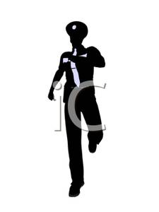 225x300 Policeman In Uniform Running