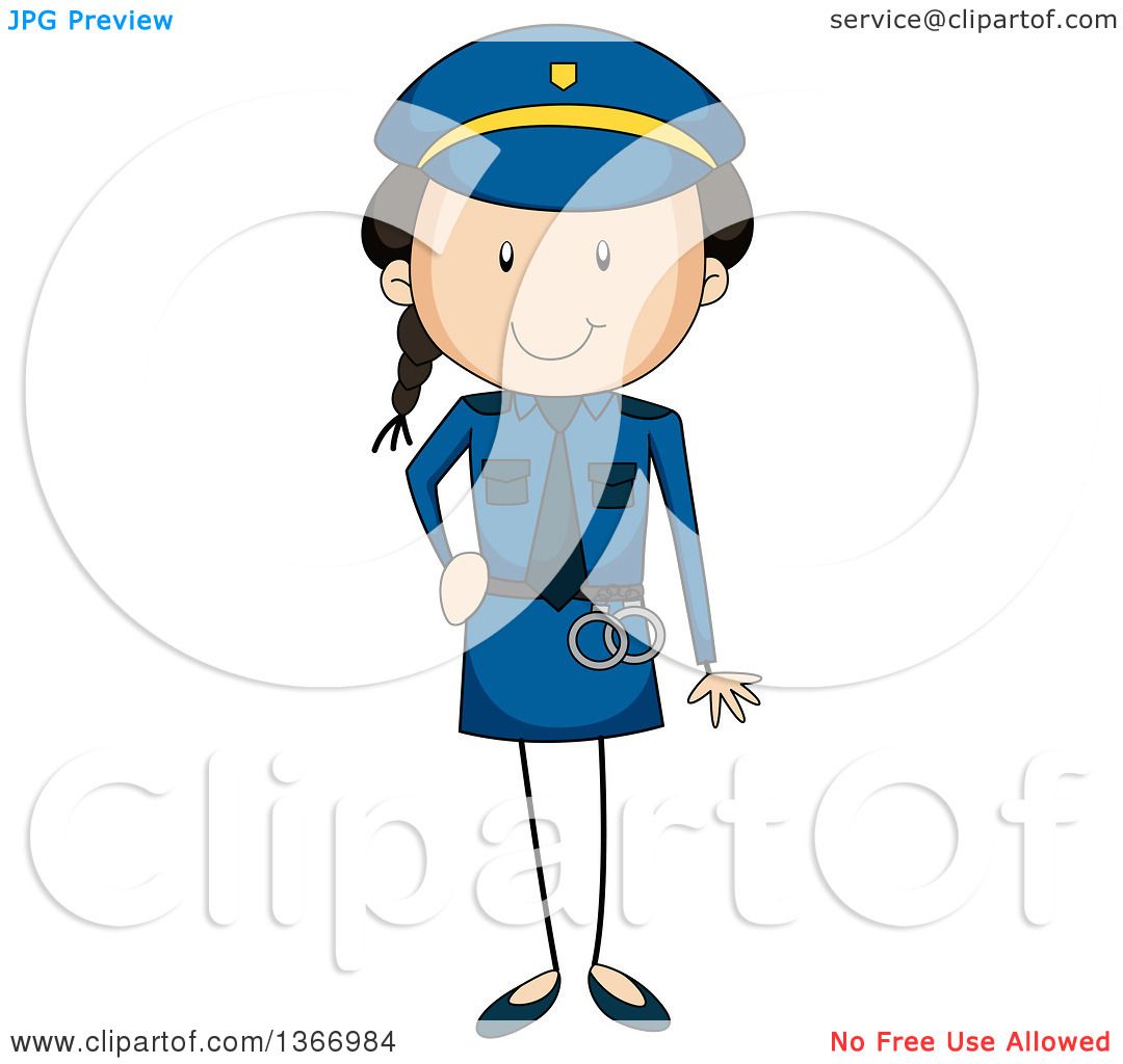 1080x1024 Clipart Of A Stick Girl Police Officer