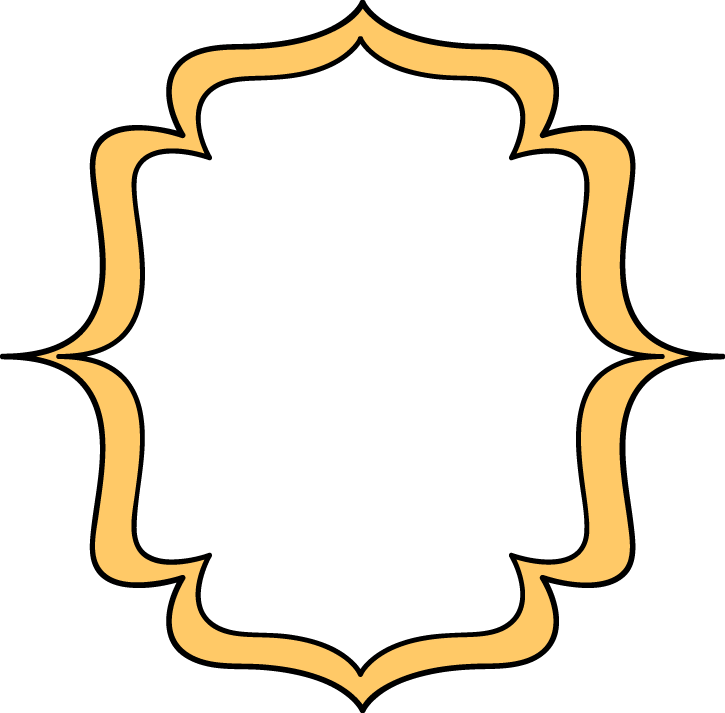 725x713 Yellow Double Bracket Frame