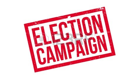 450x266 Election Campaign Rubber Stamp. Grunge Design With Dust Scratches