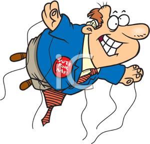 300x289 Colorful Cartoon Of A Political Campaign Balloon