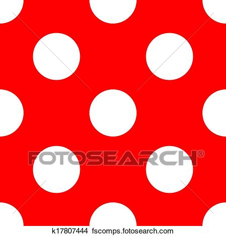 450x470 Clipart Of Red Vector Polka Dots Background K17807444