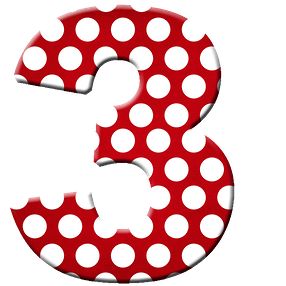 286x286 Number Clipart Polka Dot Number
