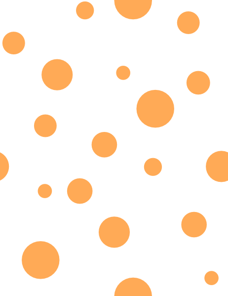 462x599 Orange Polka Dots Clip Art