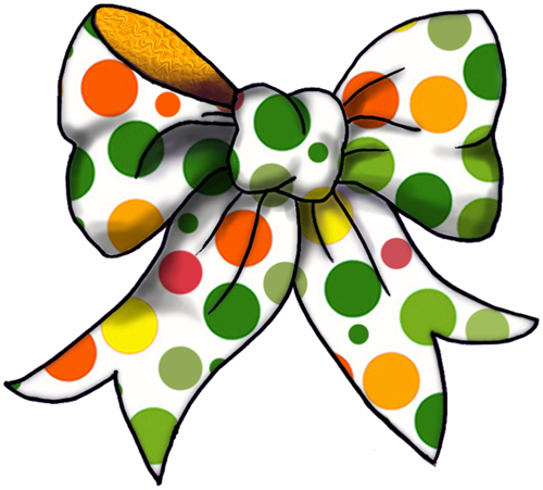 500x451 Polka Dot Ribbon Clip Art Cliparts