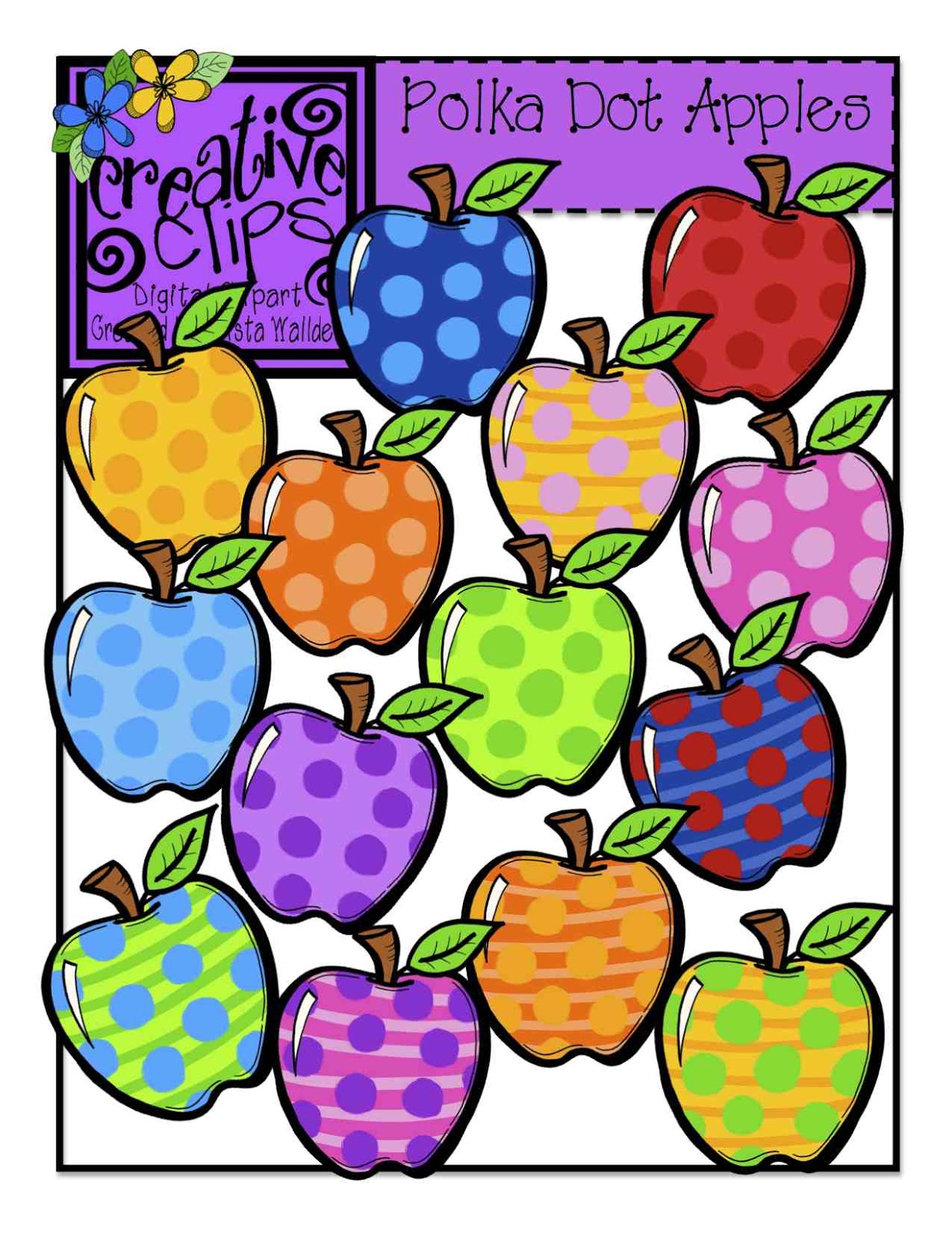 1236x1600 Apple Clipart Polka Dot