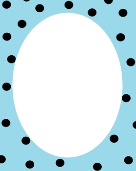 278x350 Oval Polka Dot Frames By Stacey Gorman Teachers Pay Teachers