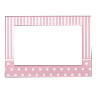 324x324 Pink White Polka Dots Picture Frames Zazzle