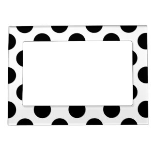 324x324 Polka Dot Background Magnetic Picture Frames Zazzle