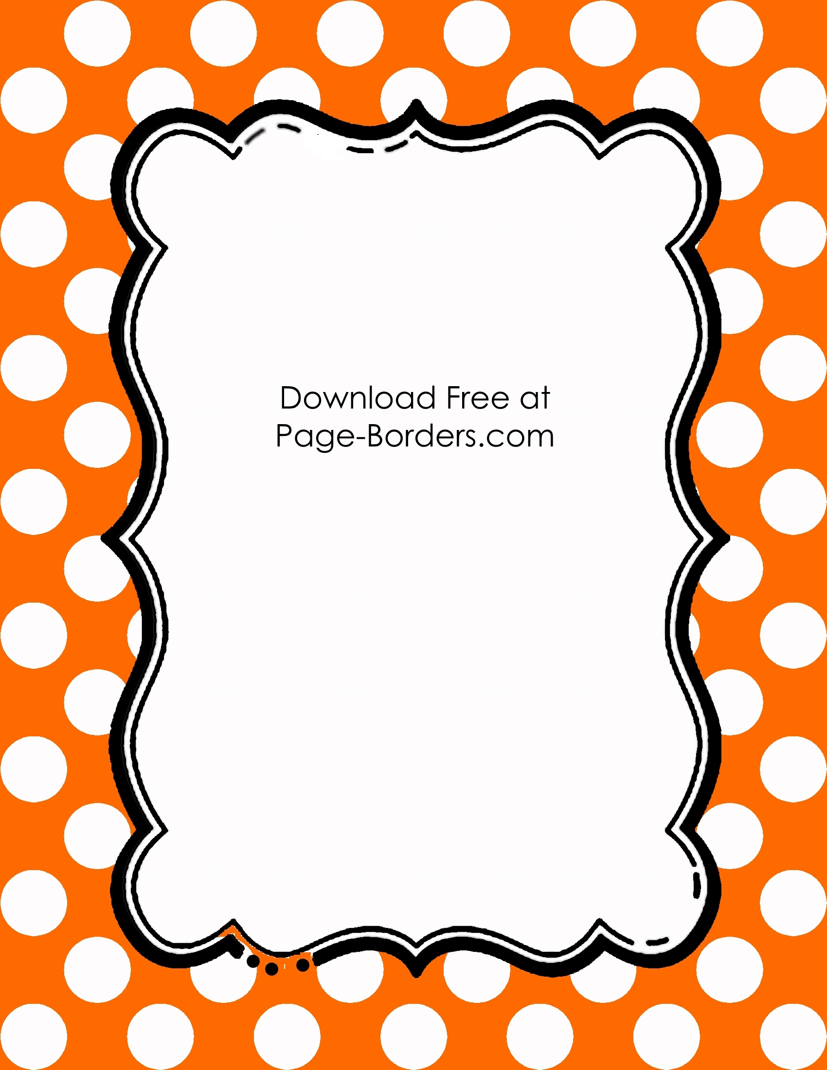 1700x2200 Polka Dot Picture Frame Image Collections