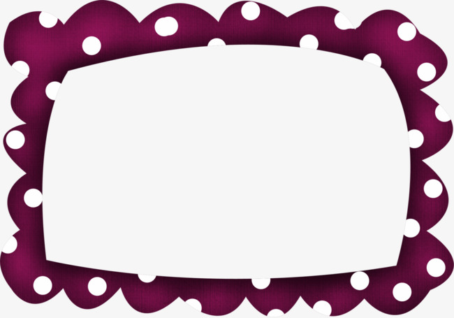 650x455 Red Polka Dot Cartoon Frames, Frame, Red Frame, Pattern Png Image
