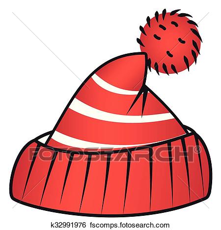450x470 Clip Art Of Beanie With Pompom K32991976