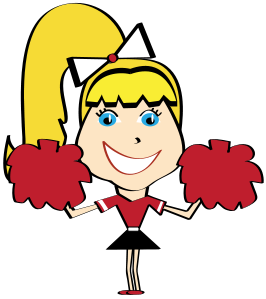 266x299 Clipart Cheerleader