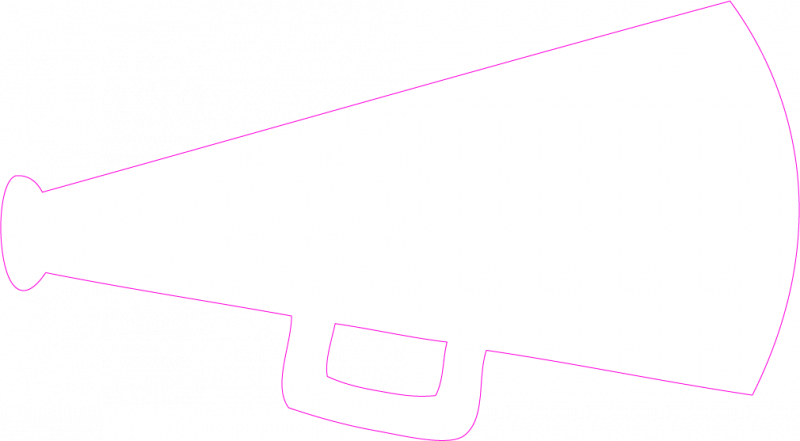 800x441 Cheerleading Megaphone Clipart