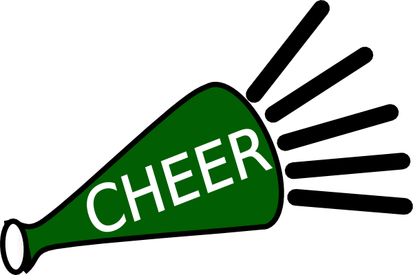 600x400 Green Megaphone Clipart