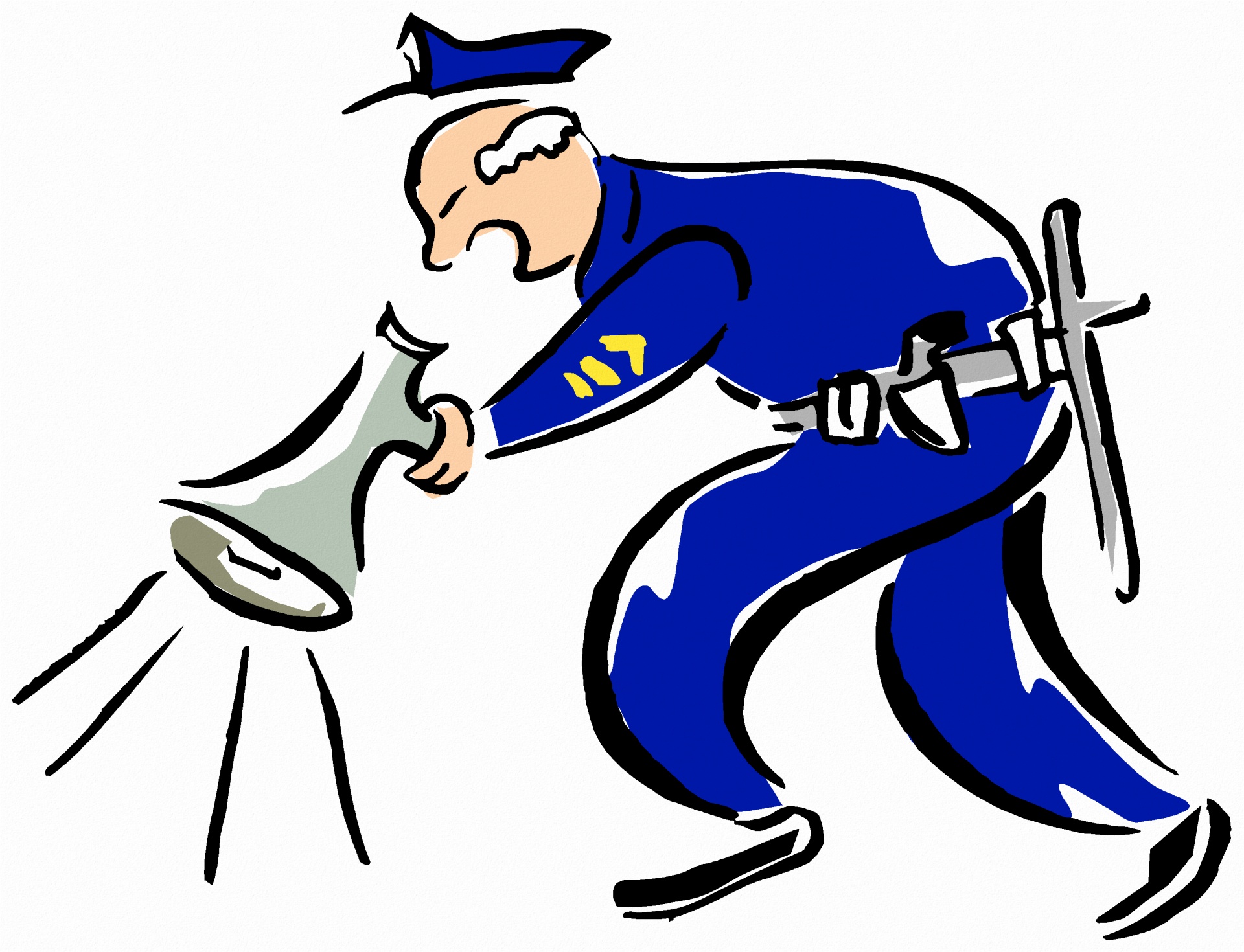 1920x1470 Police Officer Amp Megaphone Free Stock Photo