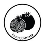 150x150 Pomegranate Icon Royalty Free Vector Clip Art Image