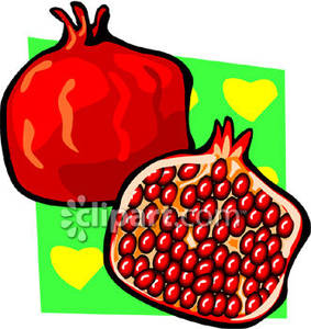 283x300 Pomegranates Clipart