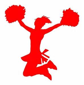 296x300 Red Cheerleading Clipart