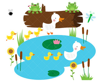340x270 Pond Clipart Their