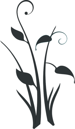 292x500 Pond Flower Silhouette Vector Clip Art Public Domain Vectors