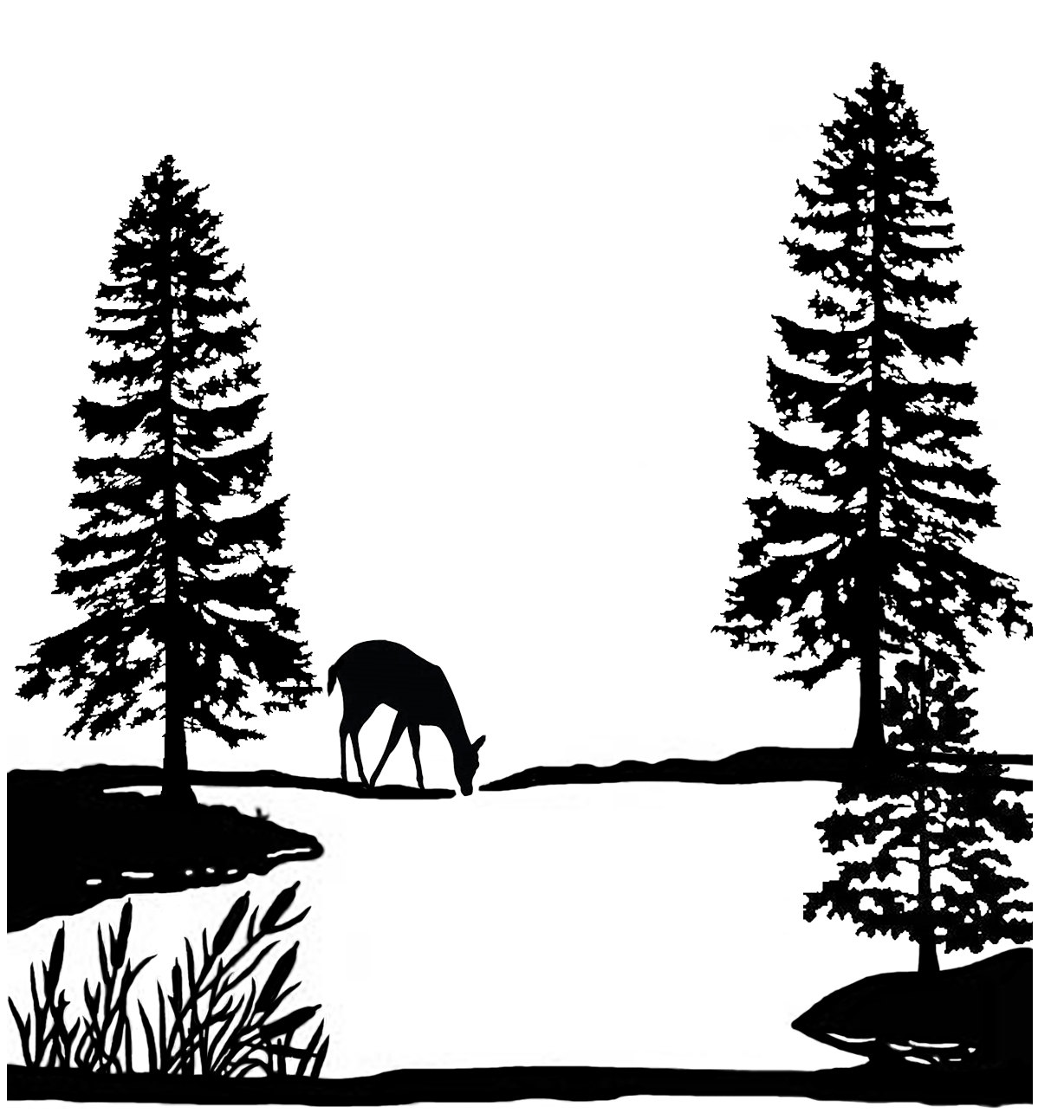 1228x1293 Lake Clipart Forest