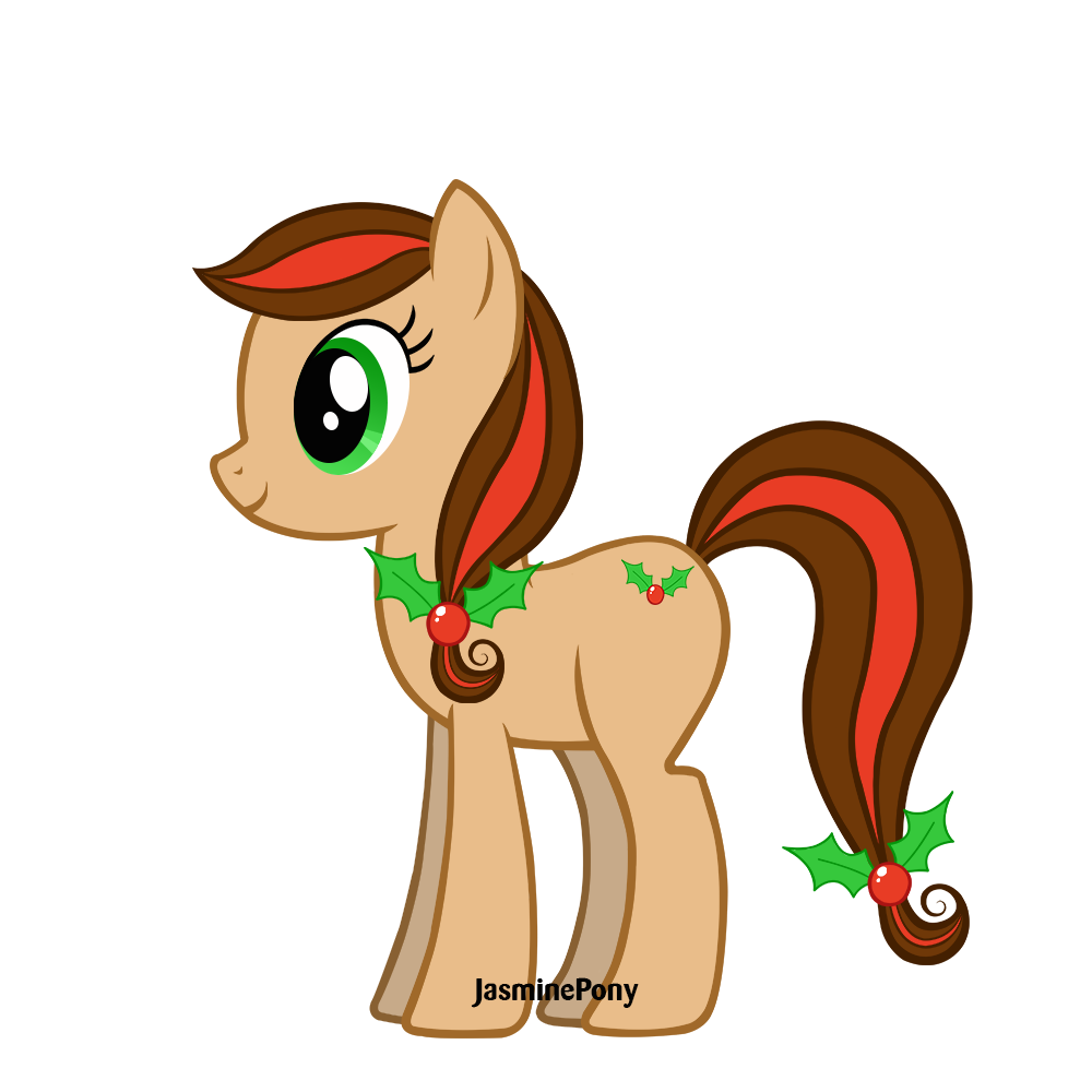 1000x1000 Christmas Pony Clipart