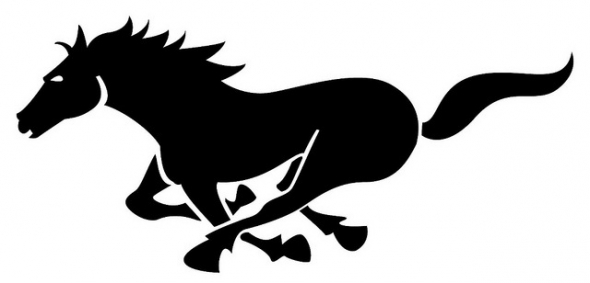 590x283 Top 83 Mustang Clip Art