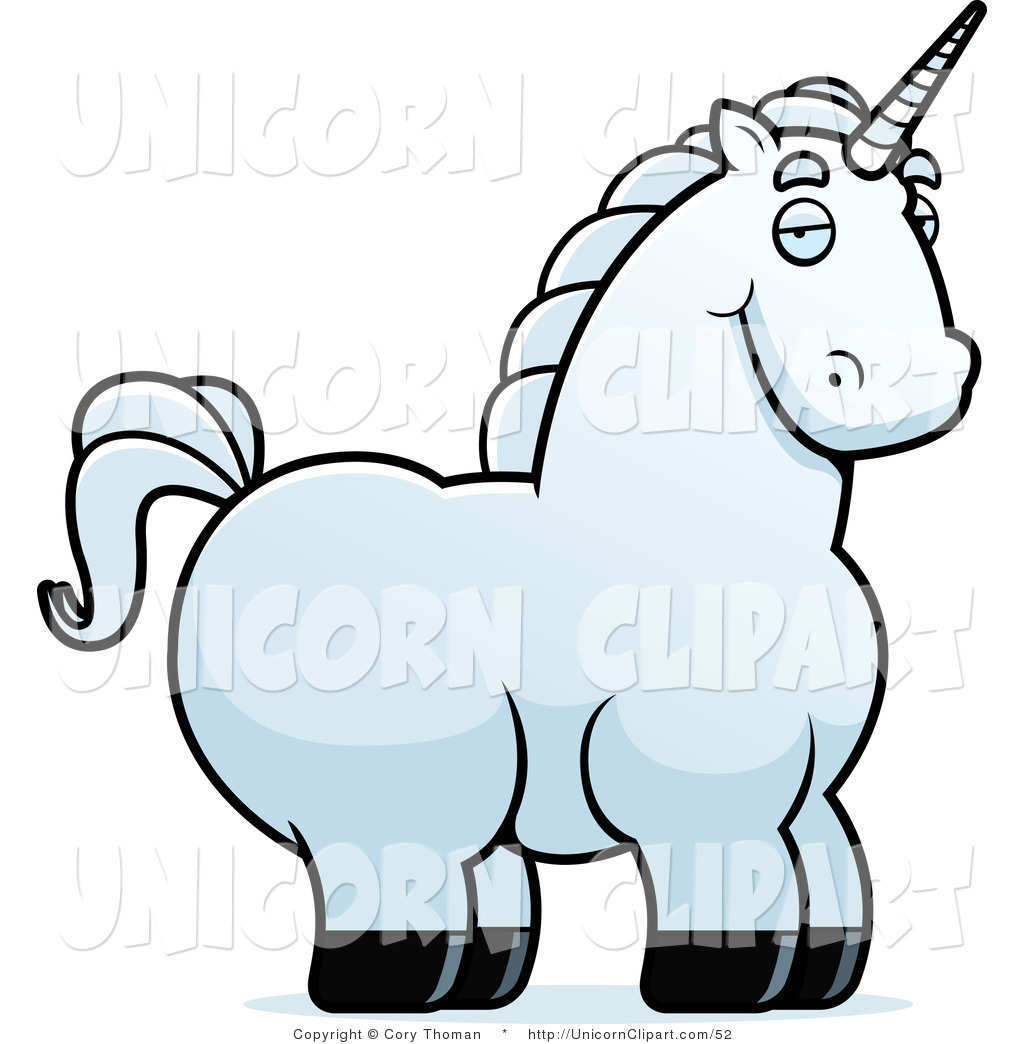 1024x1044 Fantasy Vector Clip Art Of A Fat White Unicorn By Cory Thoman