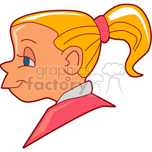 300x300 Royalty Free A Blonde Haired Blue Eyed Girl With A Pony Tail