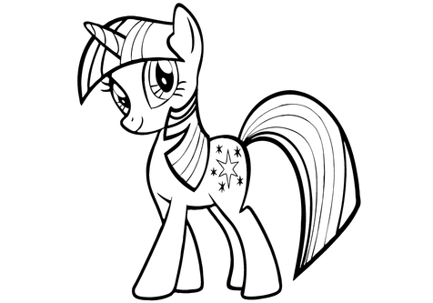 476x333 Pony Coloring Book Page Image Clipart Images