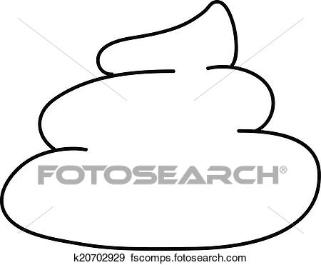 450x371 Clip Art Of Cute Poop Cartoon K20702929