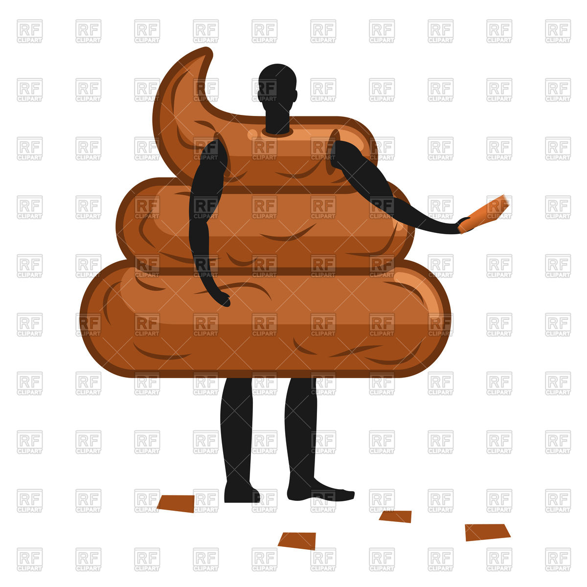 1200x1200 Set Of Kawaii Poop Emoticons (Heap Of Poo) Royalty Free Vector