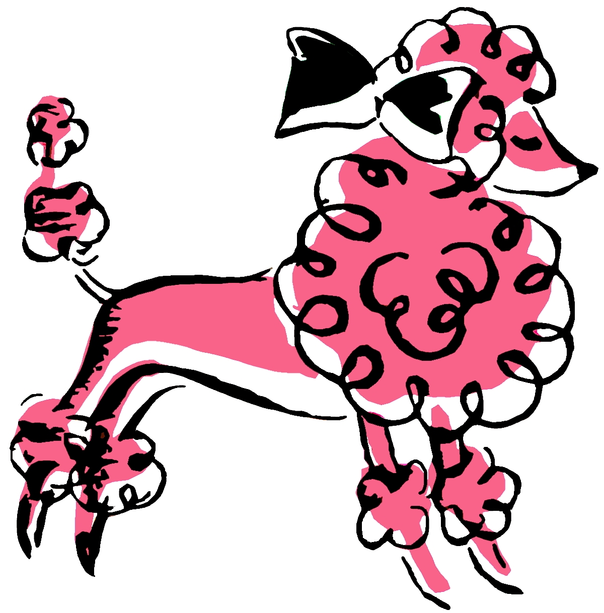 1200x1218 Poodle Clip Art Free