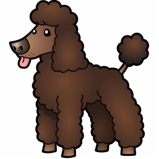 512x512 Cartoon Poodle Clipart Image 3