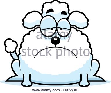 382x320 Poodle Clipart Sad