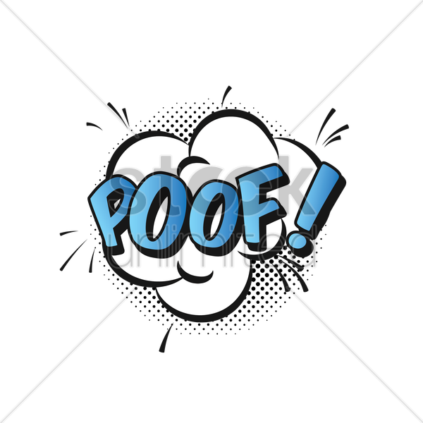 600x600 Free Comic Effect Poof Vector Image