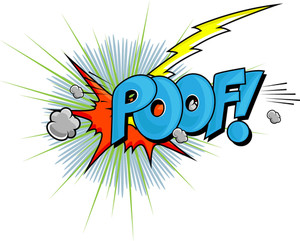 300x241 Poof Comic Vector Royalty Free Stock Image